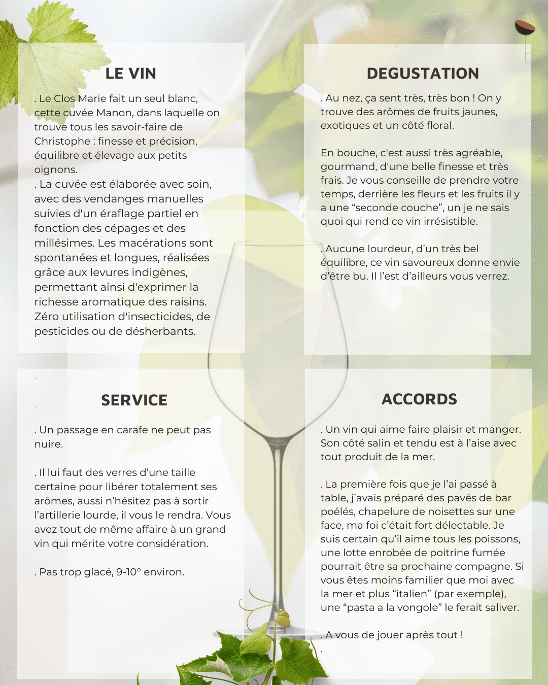 Clos Marie Manon 2022