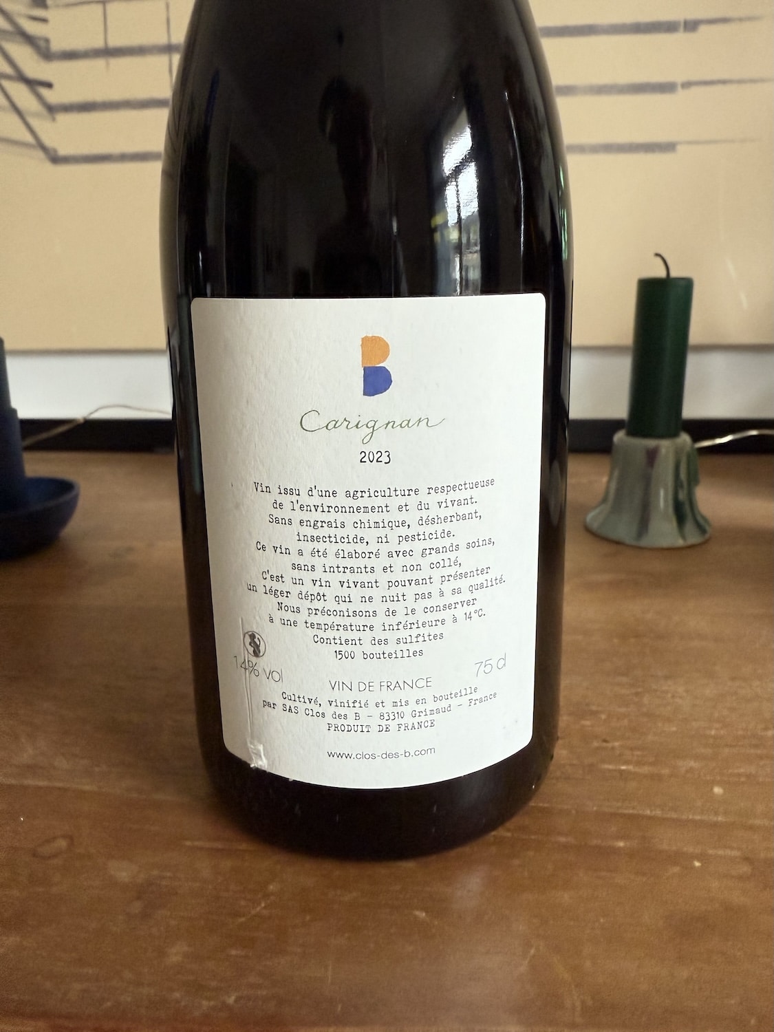 Clos des B Carignan 2023