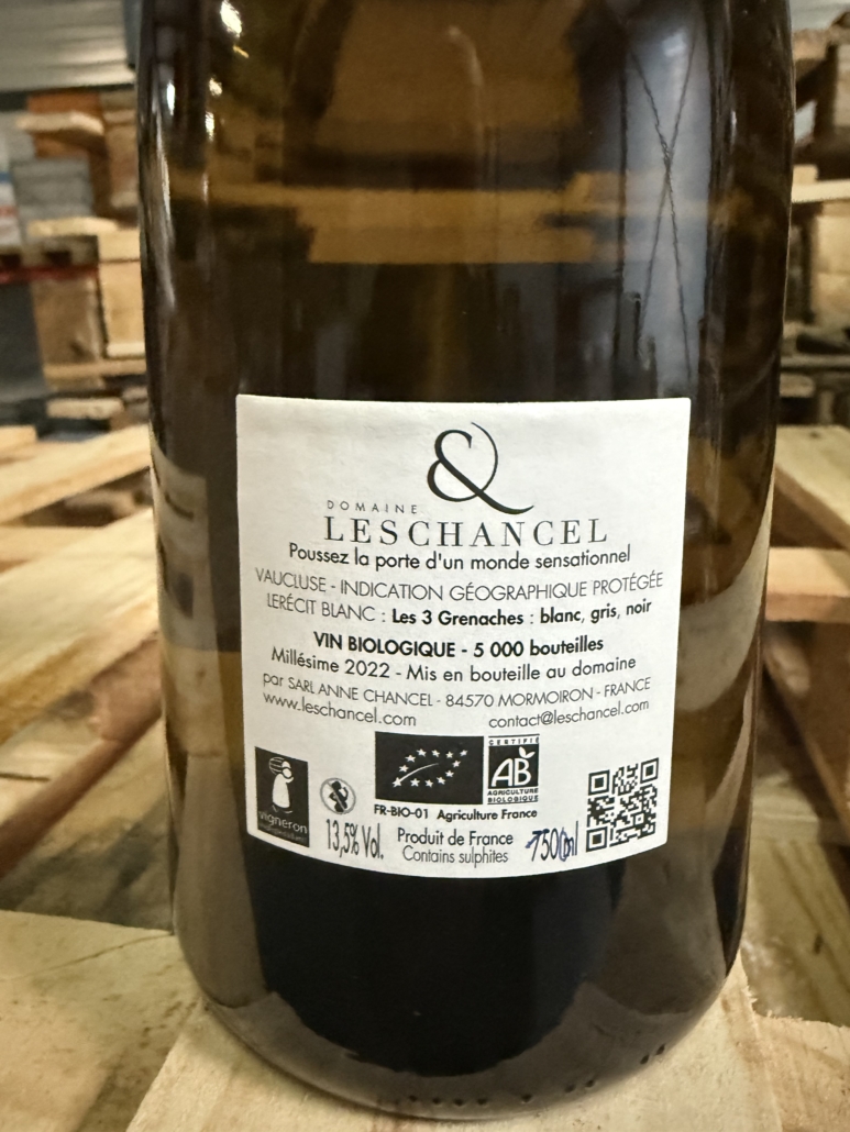 DOMAINE LES CHANCEL LE RÉCIT BLANC 2022 magnum